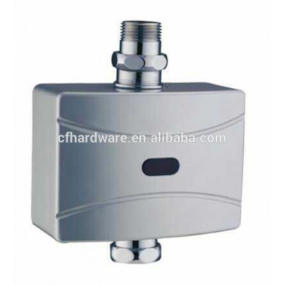 Wall surface mounted sensor toilet flusher flush valve for public washroom