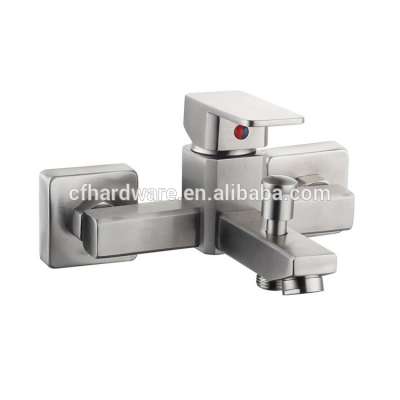 Square SUS304 bathroom shower mixer two in one shower mixer